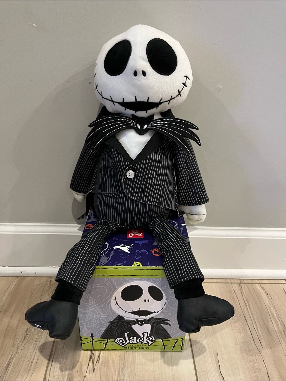 Scentsy Jack Skellington Plush - Black, White